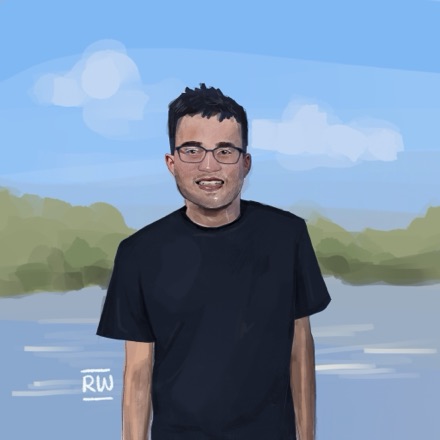Illustrated portrait of Jay Aherkar